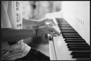 Fingersatz am Klavier: Linke Hand C-Position