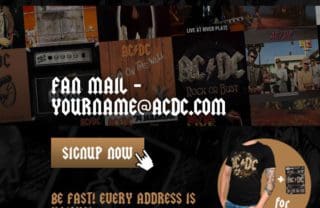 AC/DC teilen ihre Internetdomain mit den Fans