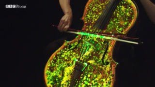 Mapping Installation auf einem Cello
