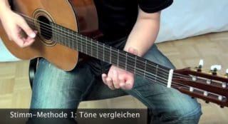 Akustik-Gitarre stimmen ohne Stimmgerät