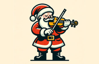 Welches Instrument spielt der Weihnachtsmann: Zweifellos Geige!