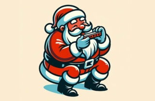 Welches Instrument spielt der Weihnachtsmann? Ohne Zweifel Mundharmonika