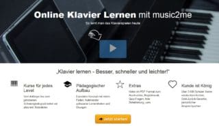 music2me: Online-Schule für Klavier und Gitarre