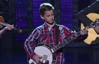 Echt abgefahren: 9-Jähriger spielt Banjo in der David Letterman Show